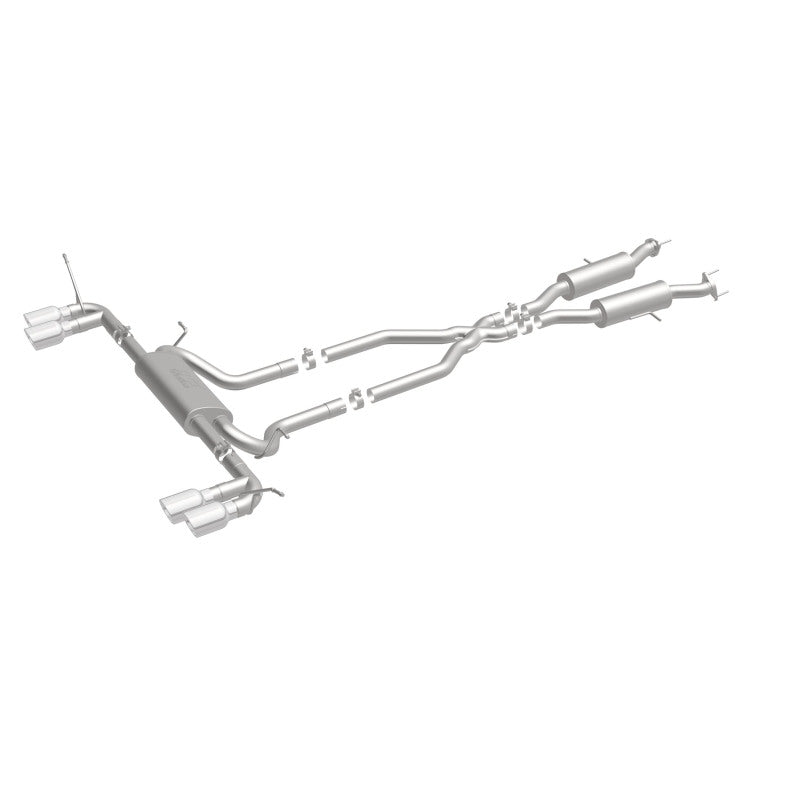 Magnaflow Cat Back Exhaust SS 2.5in Quad Split Polish 4in Tip for 14-15 Jeep Grand Cherokee 3.6L 5.7L V6 V8 - OneFastShop