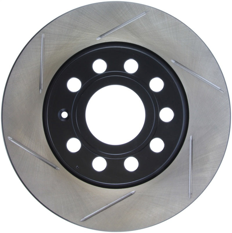 StopTech Power Slot Rear Right Slotted Rotor for Volkswagen GTI - OneFastShop