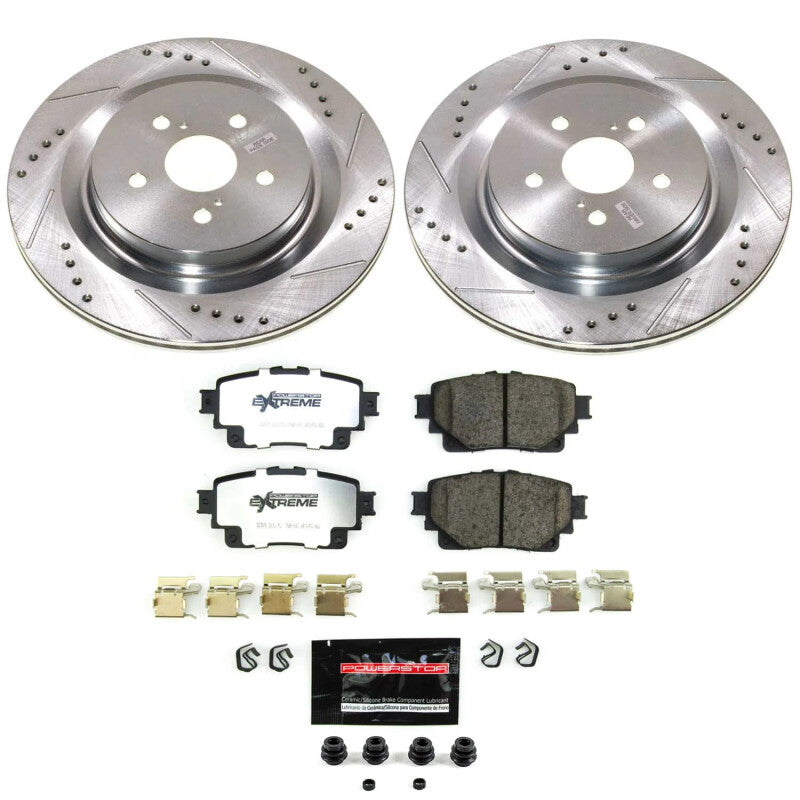 PowerStop Z36 Truck & Tow Rear Brake Kit - Toyota Highlander / Lexus RX350 2020-2024