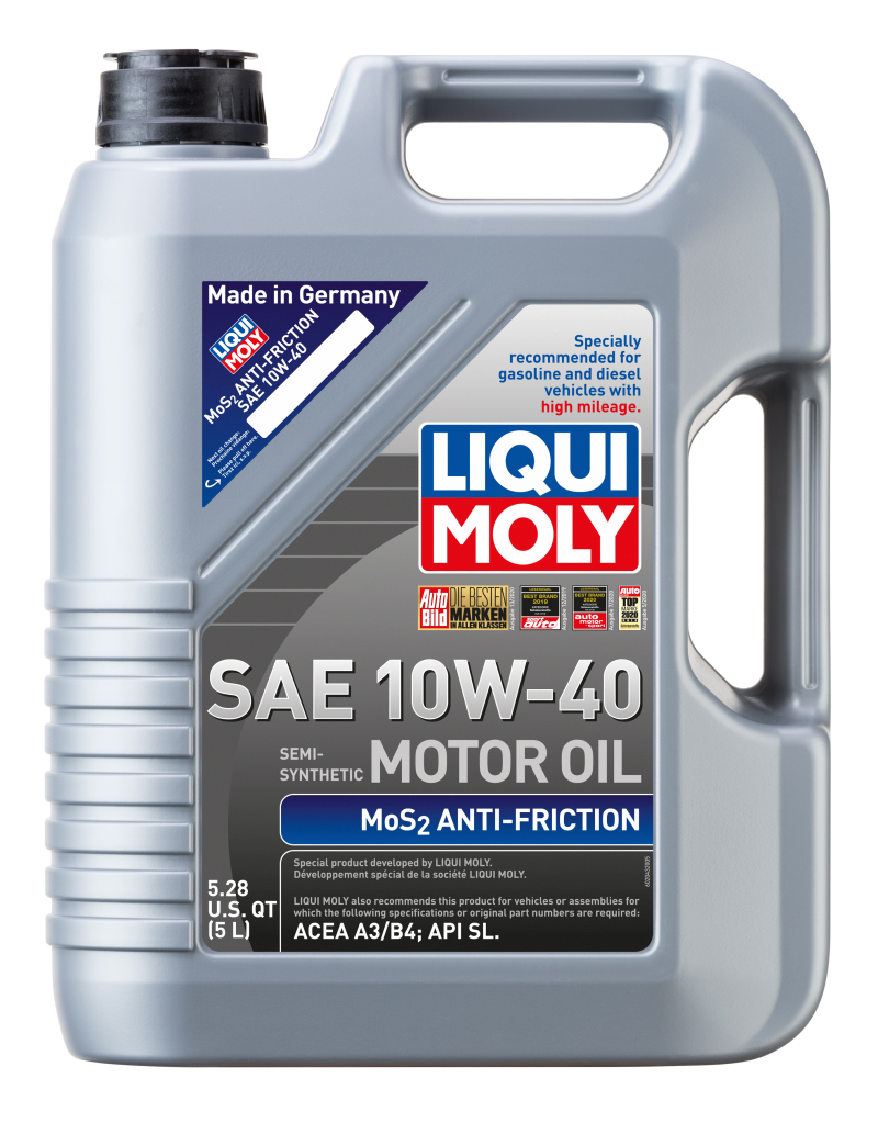 LIQUI MOLY 5L MoS2 Anti-Friction Motor Oil 10W40 for Classic Cars
