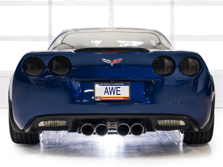 AWE Tuning C6 Chevrolet Corvette Z06/ZR1 Axle-Back Exhaust with Chrome Tips