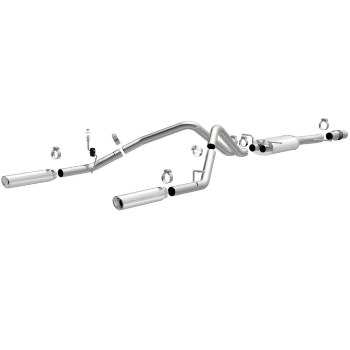 Magnaflow Cat Back Performance Exhaust for 14-18 Chevy Silverado V8 5.3L Dual Split Rear Exit - OneFastShop