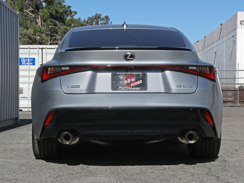 aFe Lexus IS350 14-22 V6-3.5L Takeda Axle-Back Exhaust System Carbon Fiber Tip