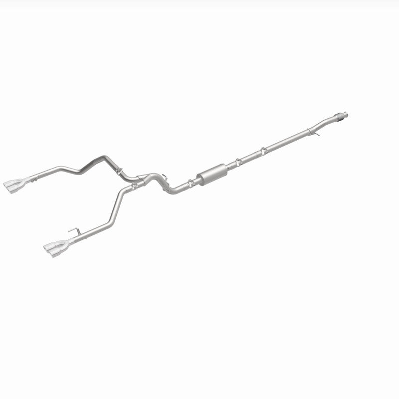 Magnaflow Street Series Quad Split Rear Exhaust for 2019-2024 Chevy Silverado 1500 V8 5.3L with Polished Tips