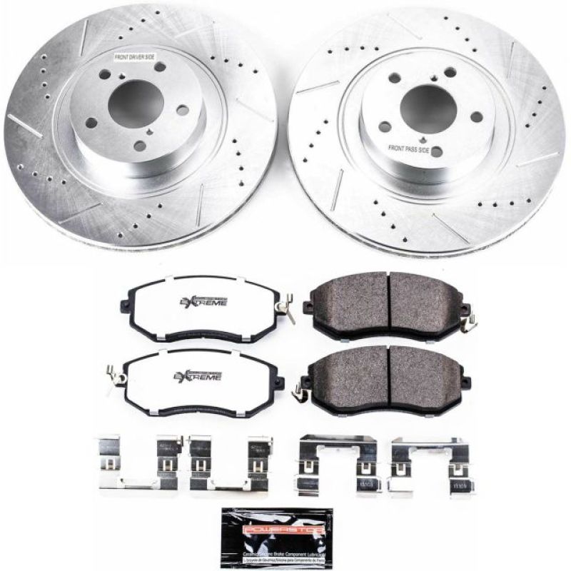 PowerStop Z26 Street Warrior Front Brake Kit - Subaru BRZ / Forester / Scion FR-S 2010-2024