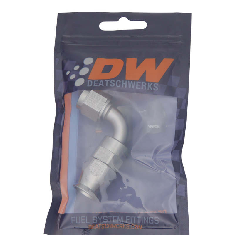DeatschWerks 6AN Female Swivel 90-Degree Hose End PTFE with 1 Olive Insert