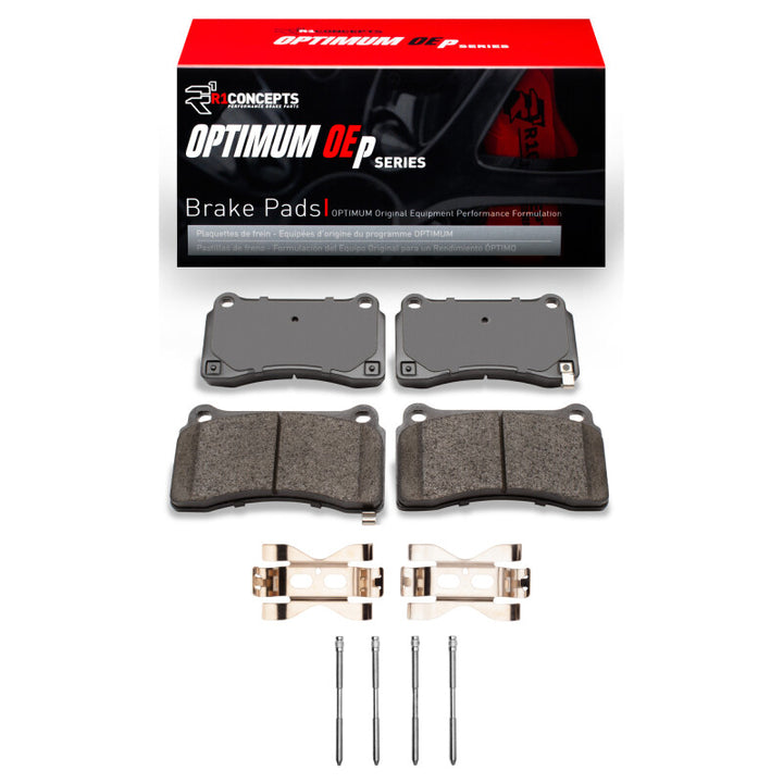 R1 2009-2024 Nissan GT-R Rear R1 Optimum OE Pads and Hardware Kit