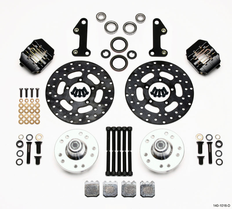 Wilwood Dynalite Single Front Drag Kit Drilled Rotor 67-69 Camaro 64-72 Nova Chevelle - OneFastShop
