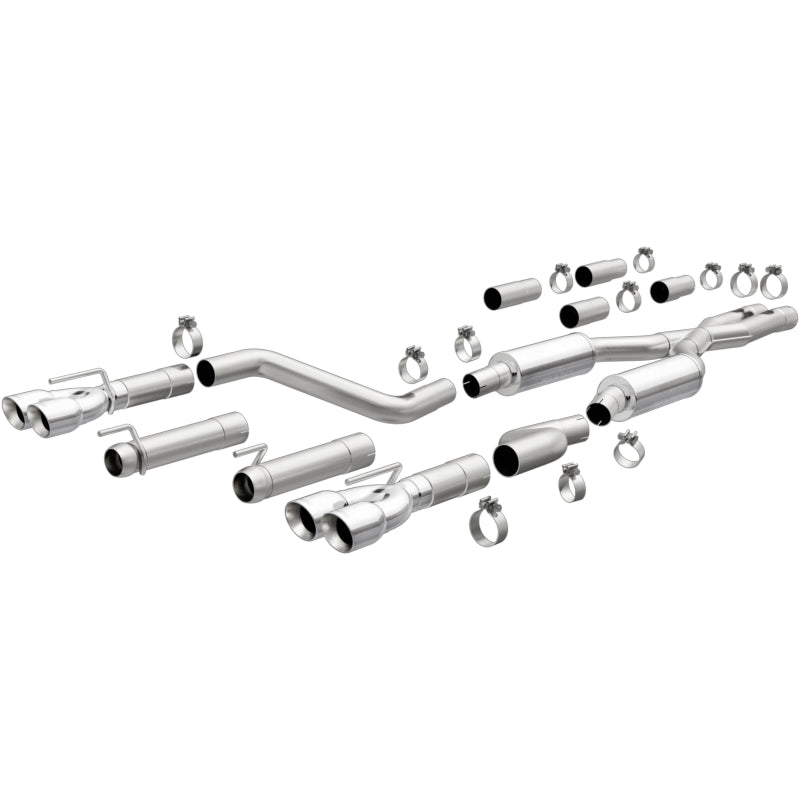 MagnaFlow Dodge Challenger 409 SS 2017+ Polished 3in Quad Tips Cat-Back Exhaust