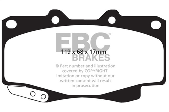 EBC Greenstuff Front Brake Pads for 99-04 Toyota Tacoma 4WD - OneFastShop