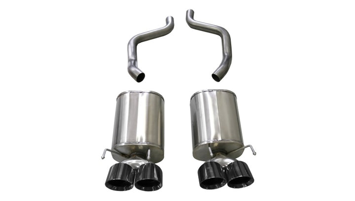 Corsa Black Xtreme Axle-Back Exhaust for Chevrolet Corvette (C6) 6.2L 2009-2013