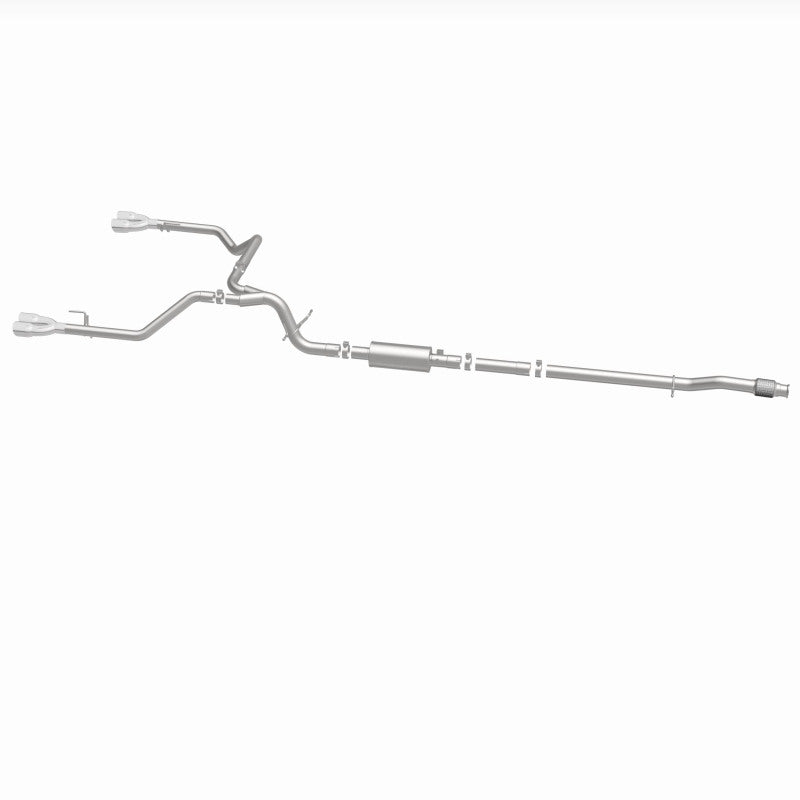 Magnaflow Street Series Quad Split Rear Exhaust for 2019-2024 Chevy Silverado 1500 V8 5.3L with Polished Tips