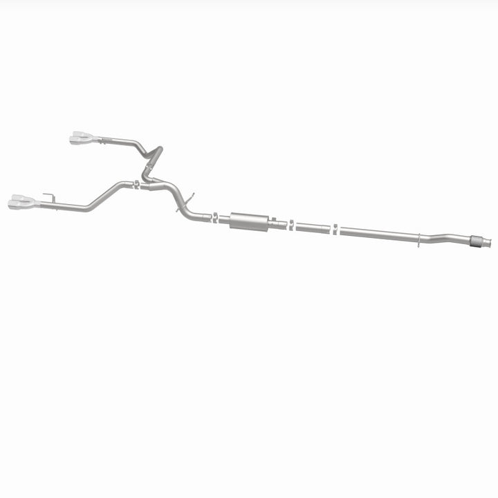 Magnaflow Street Series Quad Split Rear Exhaust for 2019-2024 Chevy Silverado 1500 V8 5.3L with Polished Tips