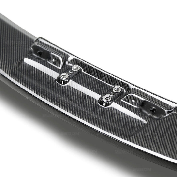 Seibon Gloss Carbon Fiber Middle Spoiler for 2017 Honda Civic Type R - OneFastShop