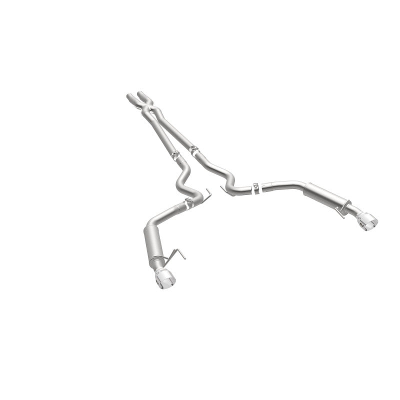 Magnaflow Cat Back Exhaust System SS 2.5in Competition Dual Split Polished 4.5in Tips 2015-2017 Ford Mustang V6 3.7L - OneFastShop