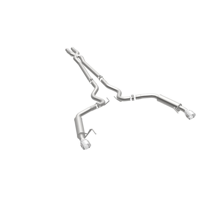 Magnaflow Cat Back Exhaust System SS 2.5in Competition Dual Split Polished 4.5in Tips 2015-2017 Ford Mustang V6 3.7L - OneFastShop