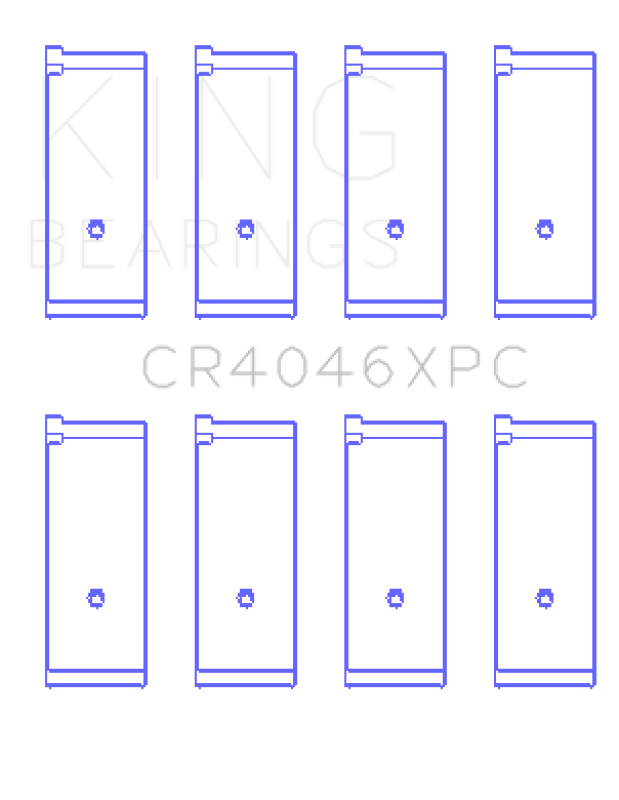 King Engine Bearings Performance Rod Bearing Set with pMaxKote Coating - Honda B20B4/B20Z2/D16 Series/ZC 16V STD Size