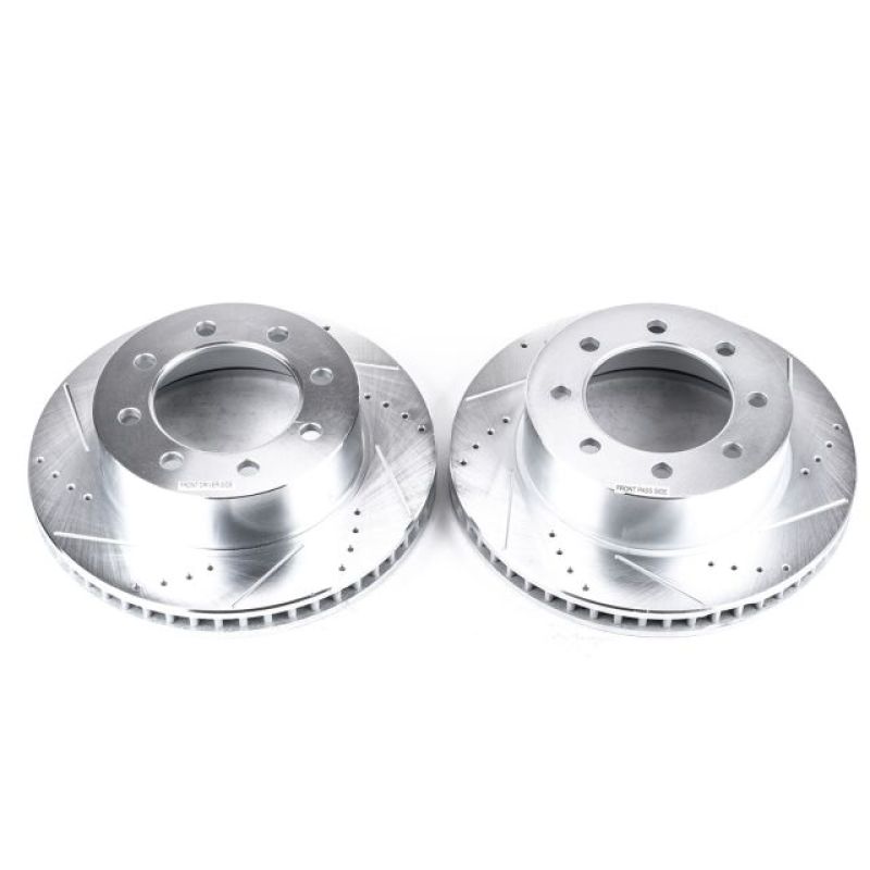 Power Stop 03-08 Dodge Ram 3500 Front Drilled And Slotted Rotor - Pair