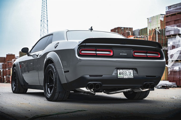 CORSA Performance 2.75in Valved CB DR Exit Exhaust for 15-23 Challenger SRT/Hellcat/Demon/Redeye with Twin 3.5in Polished Tips