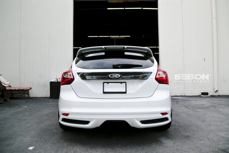 Seibon Carbon Fiber Tail Garnish for 12-13 Ford Focus 4 Door