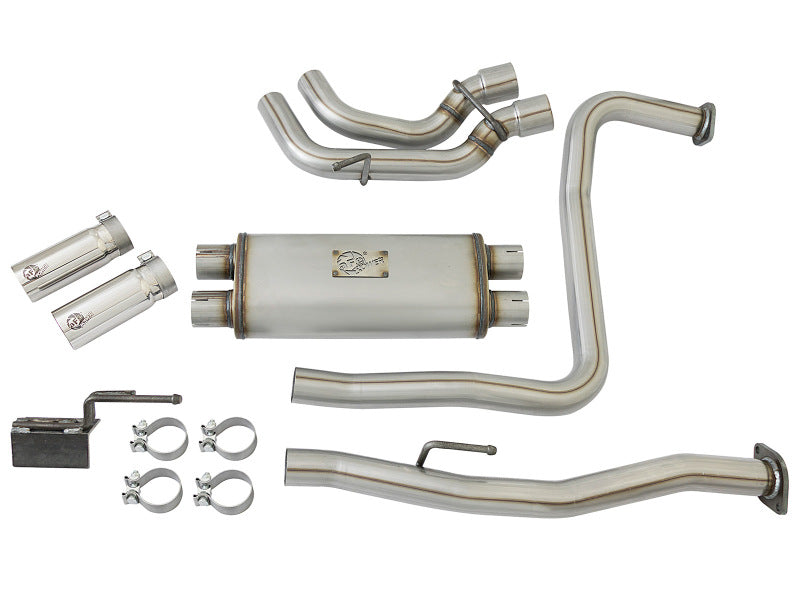 aFe Rebel Series 3 Inch SS Cat-Back Exhaust System with Polished Tip 04-15 Nissan Titan V8 5.6L