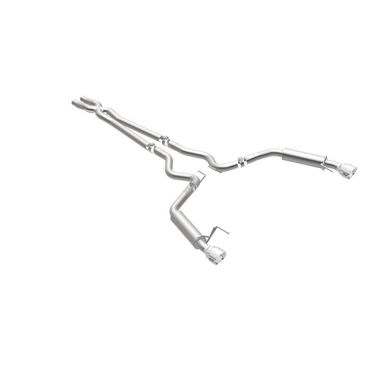 Magnaflow Cat Back Exhaust System SS 2.5in Competition Dual Split Polished 4.5in Tips 2015-2017 Ford Mustang V6 3.7L - OneFastShop
