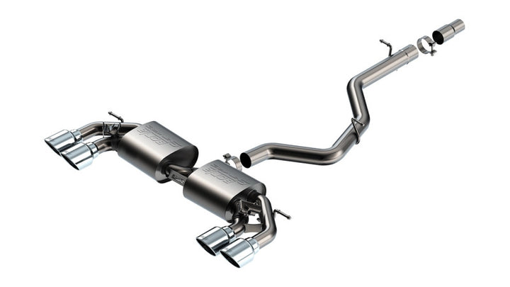 Borla 22-25 Volkswagen Golf R S-Type Cat-Back Exhaust -Dual 4.5in Stainless Tips