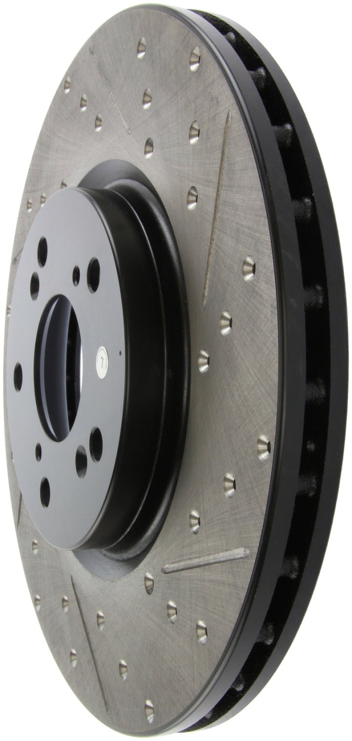 Stoptech SportStop Slotted Drilled Left Front Rotor for 04-08 Acura TL Brembo Caliper - OneFastShop
