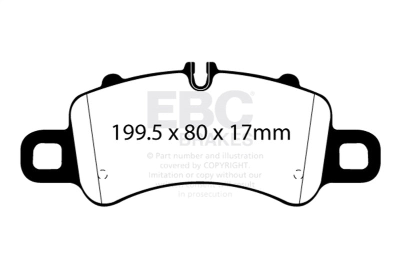 EBC Redstuff Front Brake Pads for 17-18 Porsche 718 Boxster 2.5L