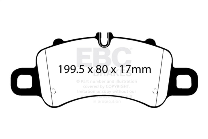 EBC Redstuff Front Brake Pads for 17-18 Porsche 718 Boxster 2.5L