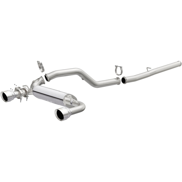 Magnaflow Cat-Back Exhaust System 3in SS Dual Outlet 4.5in Polished Tips for 2016-2018 Ford Focus RS - OneFastShop