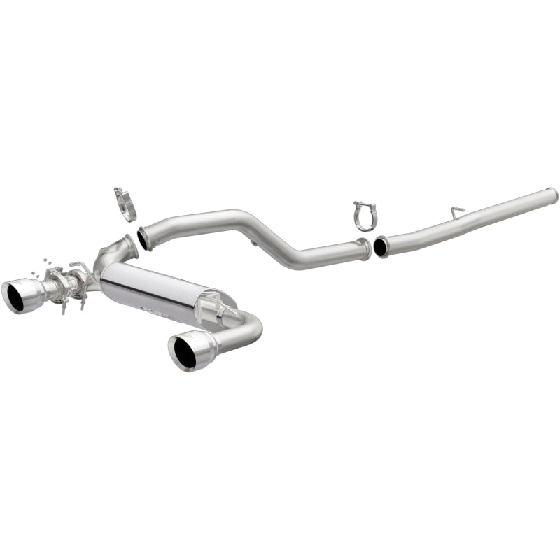 Magnaflow Cat-Back Exhaust System 3in SS Dual Outlet 4.5in Polished Tips for 2016-2018 Ford Focus RS - OneFastShop