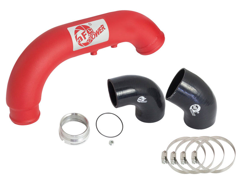 aFe BladeRunner 3in Red IC Tube Cold Side Kit 2016-2022 GM Colorado/Canyon 2.8L