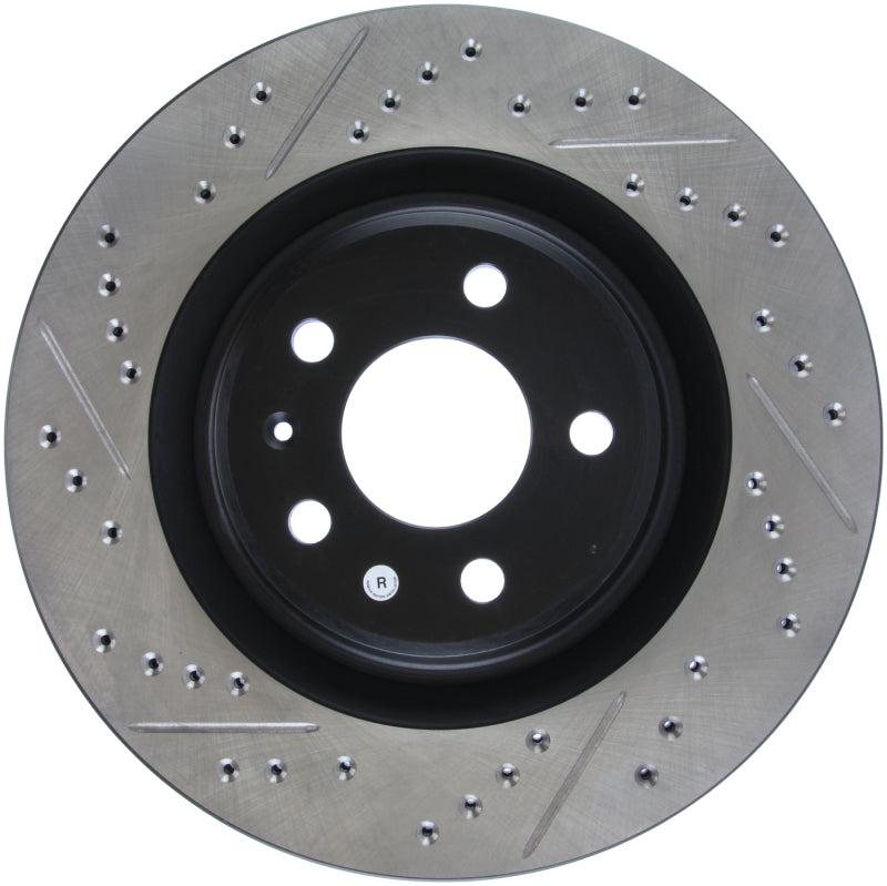 StopTech Slotted & Drilled Sport Brake Rotor for Audi A4 A5 A6 A7 A8 Q5 Q7 S4 S5 SQ5 2012-2023 - OneFastShop