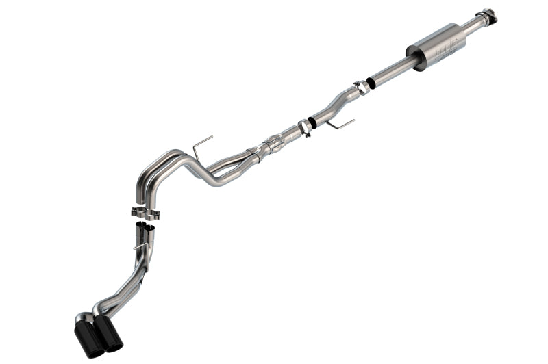 Borla Cat-Back Exhaust System for F-150 5.0L 2021 ATAK Black CHR Tips - OneFastShop
