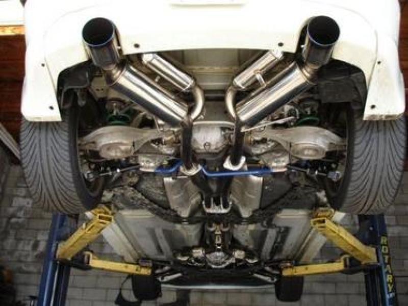 HKS Dual Hi-Power Ti Tip Catback Exhaust for 03-07 G35