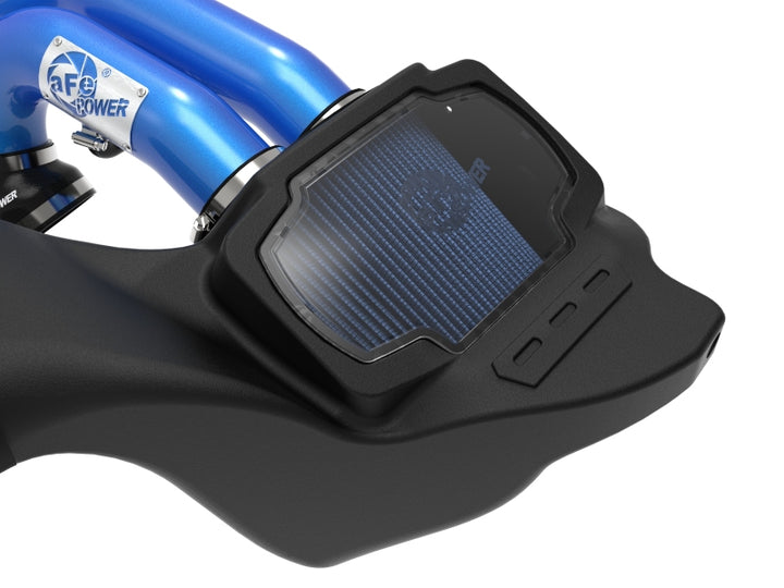aFe Momentum XP Cold Air Intake System for 21-22 Ford F-150 Raptor V6-3.5L - Blue with Pro 5R Filter