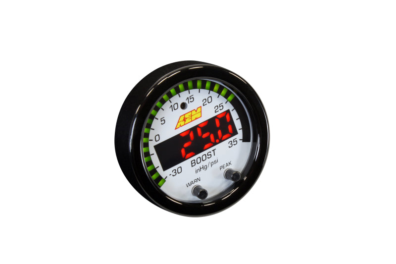 AEM X-Series Boost Pressure Gauge - -30inHg to 35psi, image 3