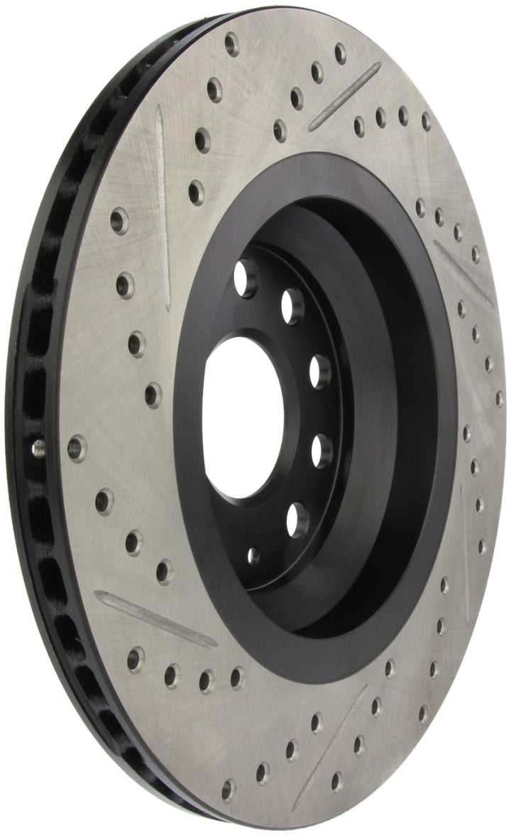 StopTech Slotted & Drilled Left Rear Rotor for 09 VW Passat CC / 06-09 Passat - OneFastShop