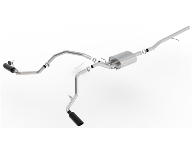 Borla S-Type Catback Exhaust Black Chrome Tip for 14-18 Chevy Silverado 1500