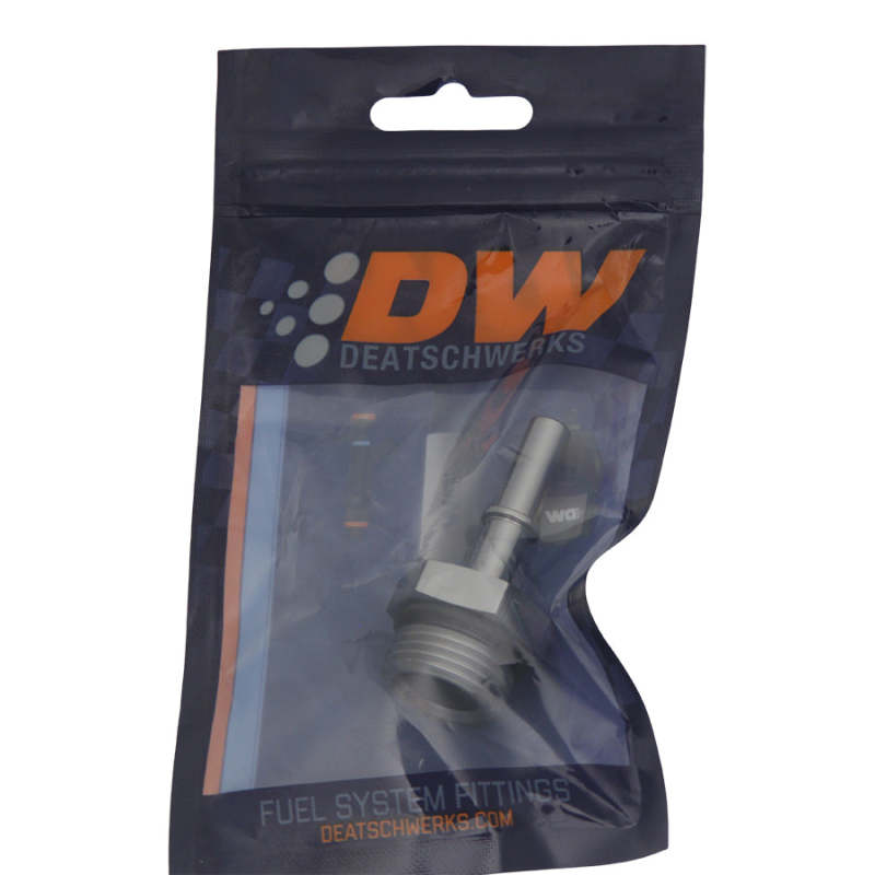DeatschWerks 10AN ORB Male to 5/16in Male EFI Quick Connect Adapter Anodized DW Titanium