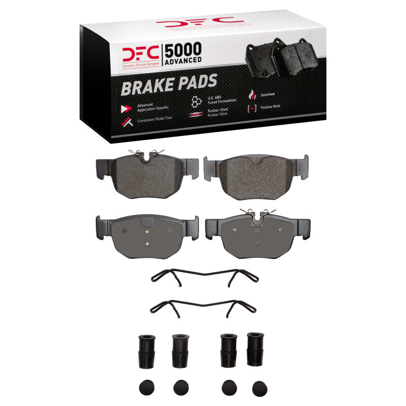 DFC 19-26 Jaguar F-Pace Rear 5000 Low Metallic Brake Pads and Hardware Kit