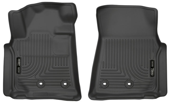 Husky Liners Weatherbeater Black Front Floor Liners for 13-16 Lexus LX570 / 13-16 Toyota Land Cruiser - OneFastShop