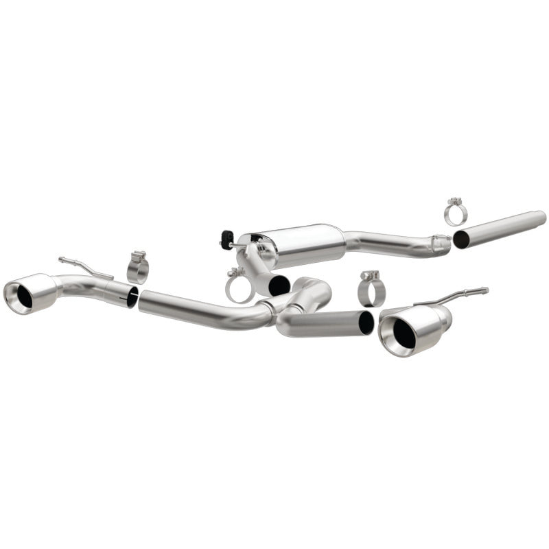 Magnaflow Cat-Back Dual Split Rear Exit Exhaust 4in Tips 2015-2018 VW GTI 2.0L Turbo - OneFastShop