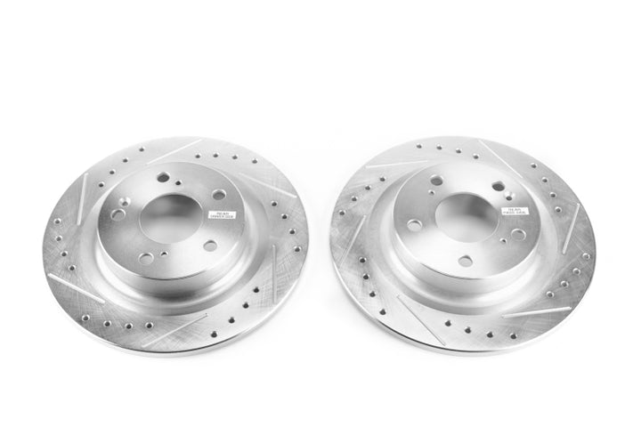 PowerStop Rear Evolution Drilled & Slotted Rotors - Pair for 17-18 Honda Civic