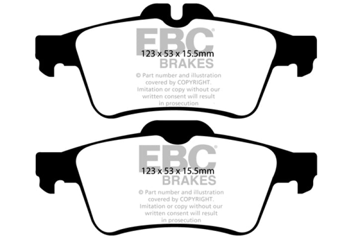 EBC Ultimax2 Rear Brake Pads for 08-10 Chevrolet Cobalt 2.0 Turbo SS - OneFastShop