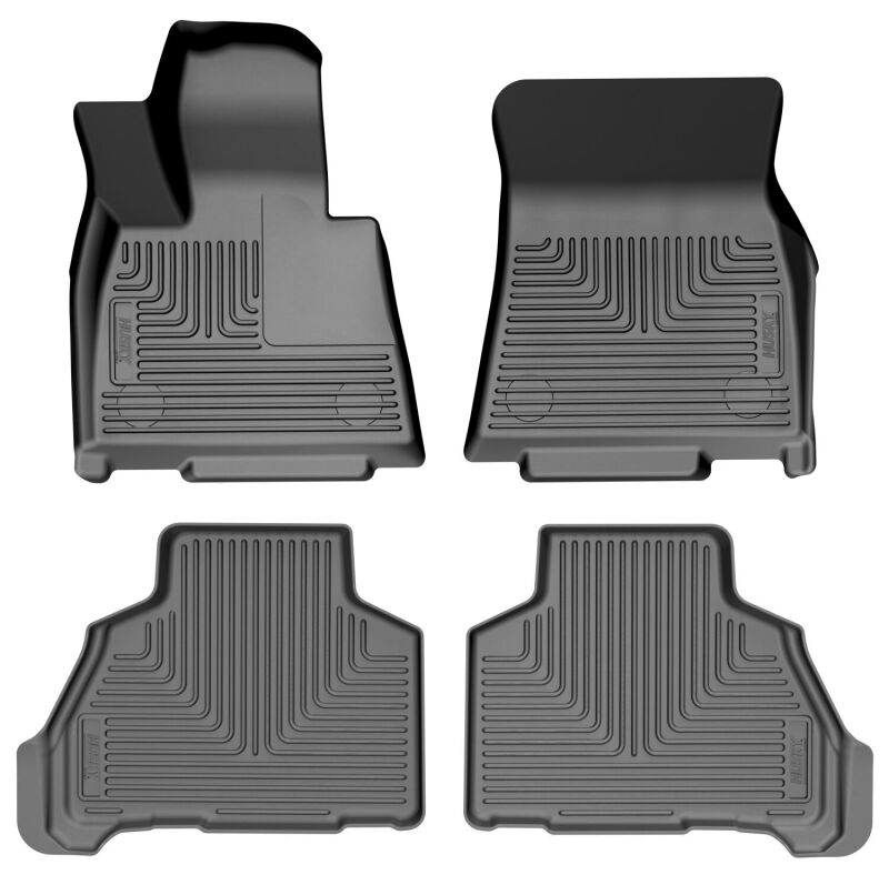 Husky Liners WeatherBeater Front & 2nd Row Floor Liners (3pc, Black) - Ford Expedition 2025-2026