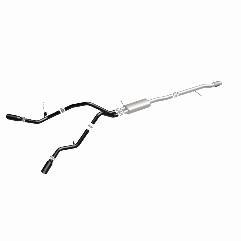 Magnaflow SYS Cat-Back 3.5in Black Dual Split Rear Tips 14-15 Chevy Silverado GMC Sierra 4.3L 5.3L