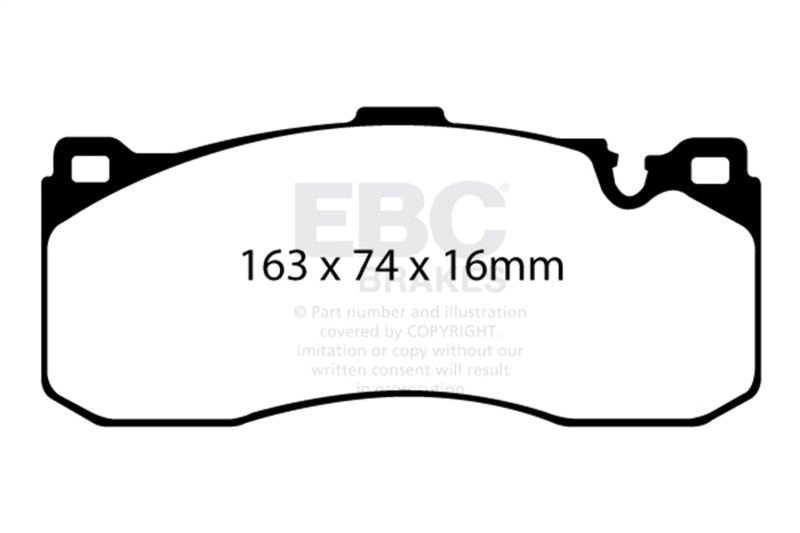 EBC Yellowstuff Front Brake Pads for 08-10 BMW 135 3.0 Twin Turbo - OneFastShop