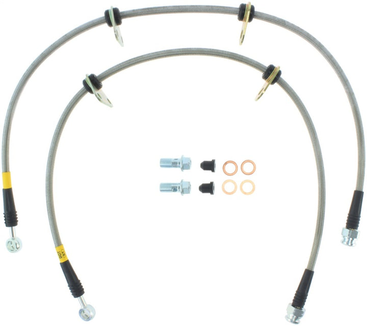 StopTech Front SS Brake Lines for 90-01 Acura Integra - OneFastShop